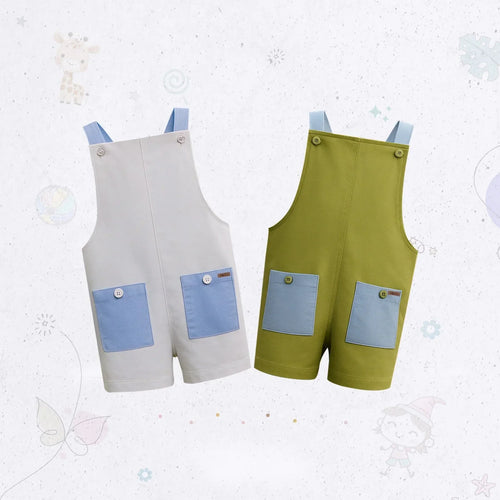 Sporty Jersey Dungaree Set