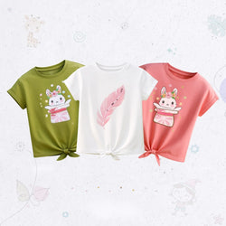 Bunny Knotted T-Shirt Set