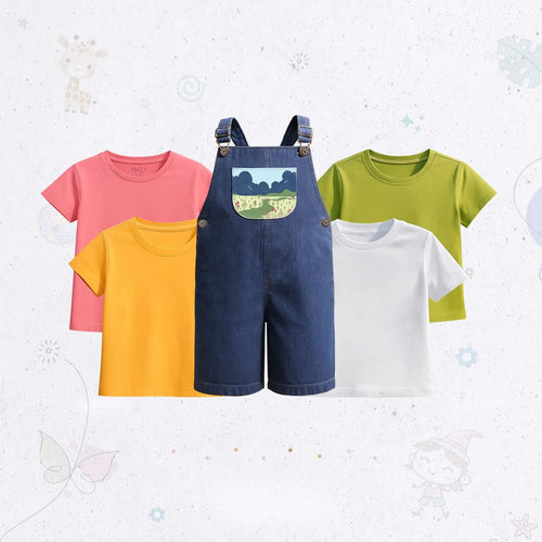Garden Pocket Dungaree Set