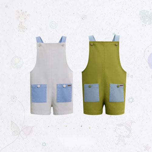 Sporty Jersey Dungaree Set
