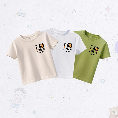 Cheetah Graphic T-Shirt Set