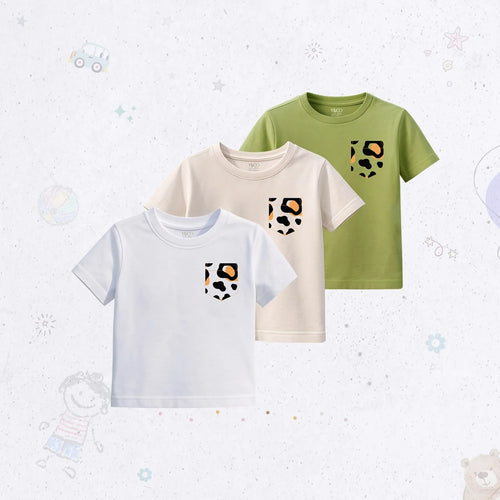 Cheetah Graphic T-Shirt Set