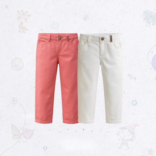 Regular Fit Twill Pant Combo