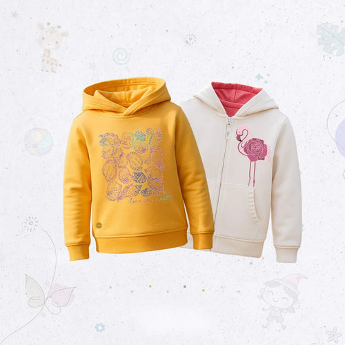 Cuff Sleeve Hoodie Set
