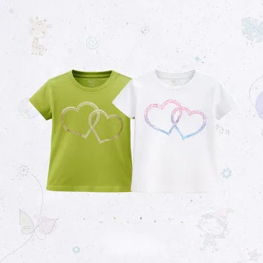 Two Heart T-Shirt Set