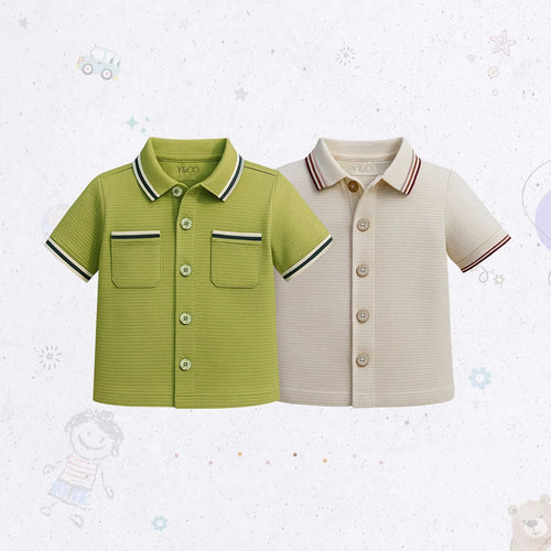Vintage Waffle Shirt Set