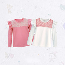 Frill Shoulder Top Set
