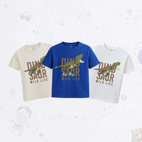 HD Dino Print T-Shirt Set