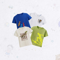 Classic Rubber-Print T-Shirt Set