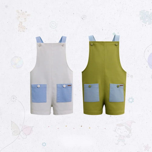 Sporty Jersey Dungaree Set