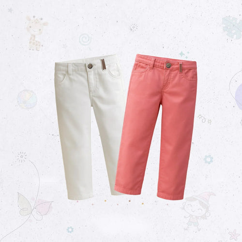 Regular Fit Twill Pant Combo
