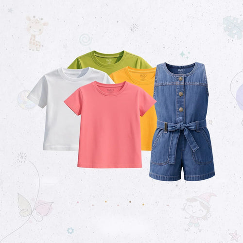 All-Day Short Dungaree Suit Combo