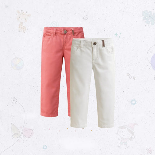 Regular Fit Twill Pant Combo