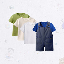 Pocket Dungaree Combo Pack – Dark Blue