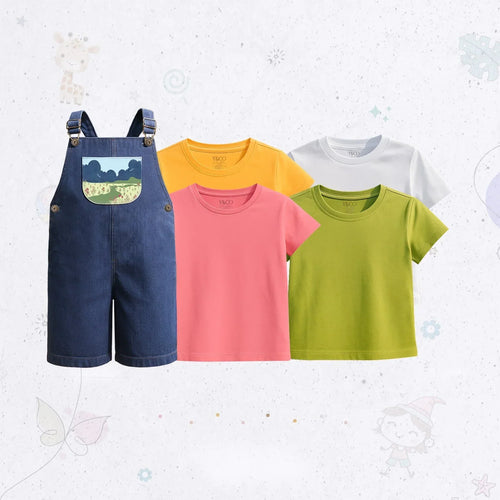 Garden Pocket Dungaree Set