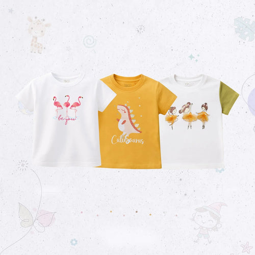 Graphic Printed T-Shirt Set