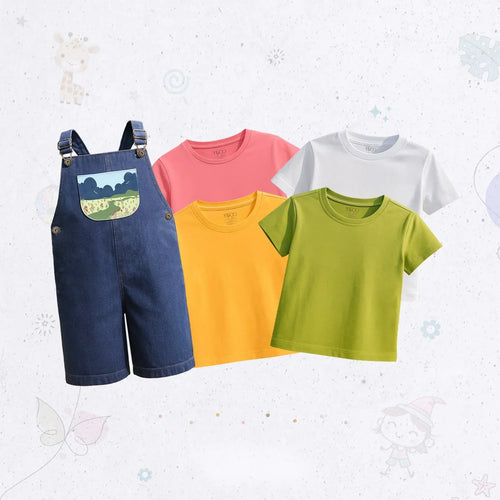 Garden Pocket Dungaree Set