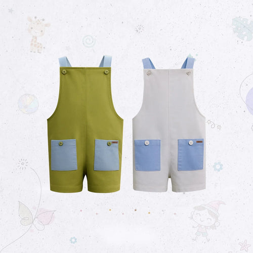 Sporty Jersey Dungaree Set