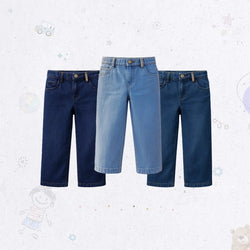 Classic Fit Wide Jeans Set
